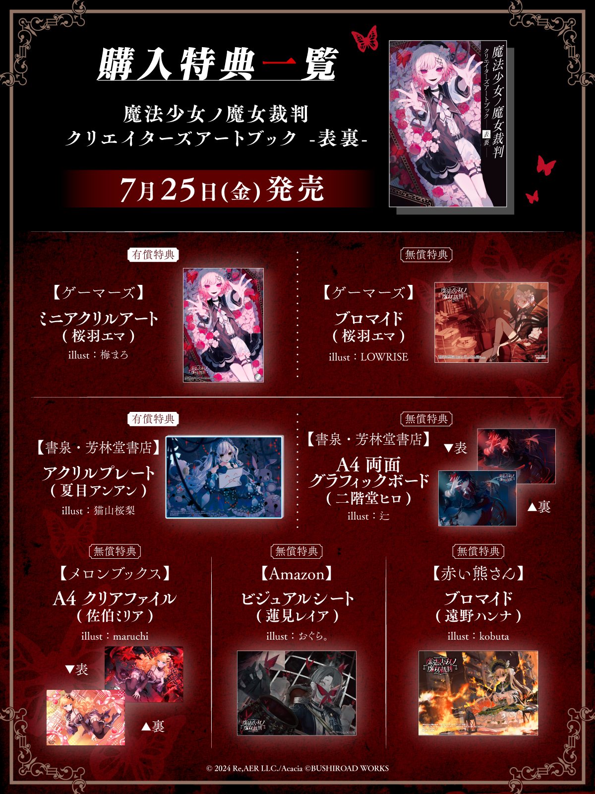 魔法少女ノ魔女裁判 クリエイターズアートブック -表裏-』発売